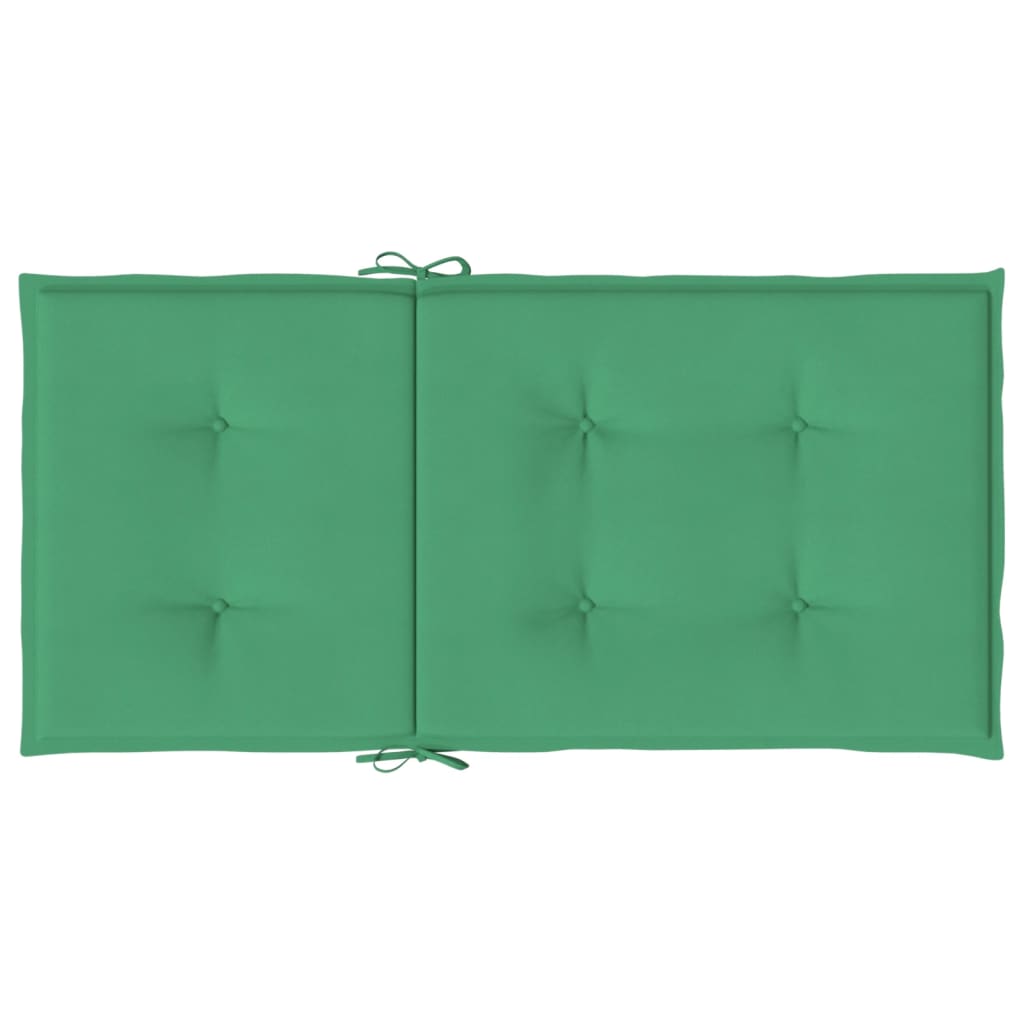 Tuinstoelkussens lage rug 4 st 100x50x3 cm oxford stof groen - AllerleiShop