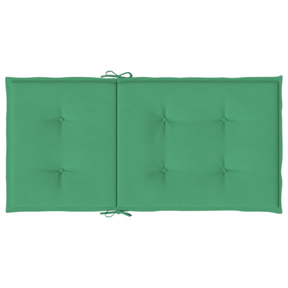 Tuinstoelkussens lage rug 4 st 100x50x3 cm oxford stof groen - AllerleiShop