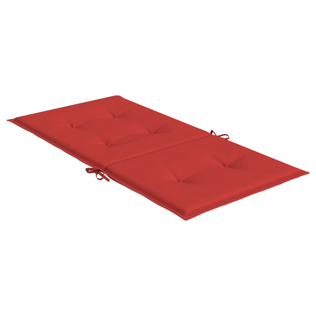 Tuinstoelkussens lage rug 4 st 100x50x3 cm oxford stof rood - AllerleiShop