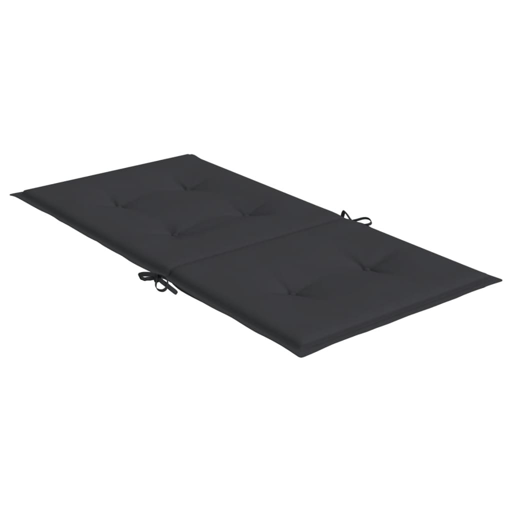 Tuinstoelkussens lage rug 2 st 100x50x3 cm oxford stof zwart - AllerleiShop