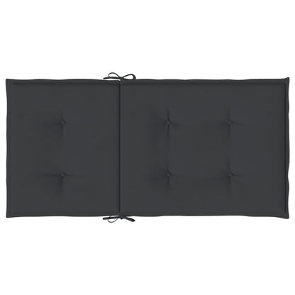 Tuinstoelkussens lage rug 4 st 100x50x3 cm oxford stof zwart - AllerleiShop