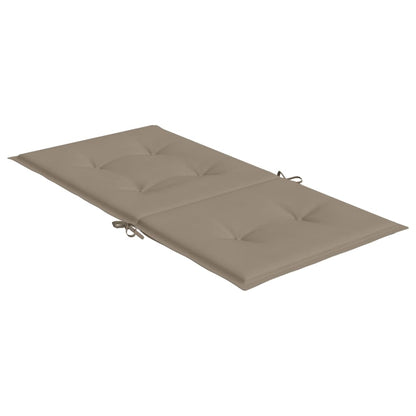 Tuinstoelkussens lage rug 2 st 100x50x3 cm oxford stof taupe - AllerleiShop