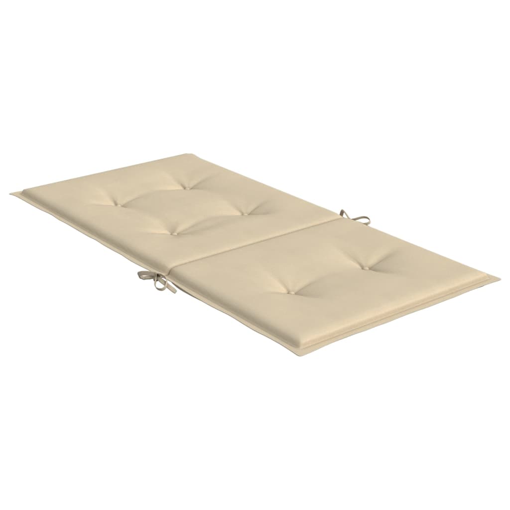 Tuinstoelkussens lage rug 2 st 100x50x3 cm oxford stof beige - AllerleiShop