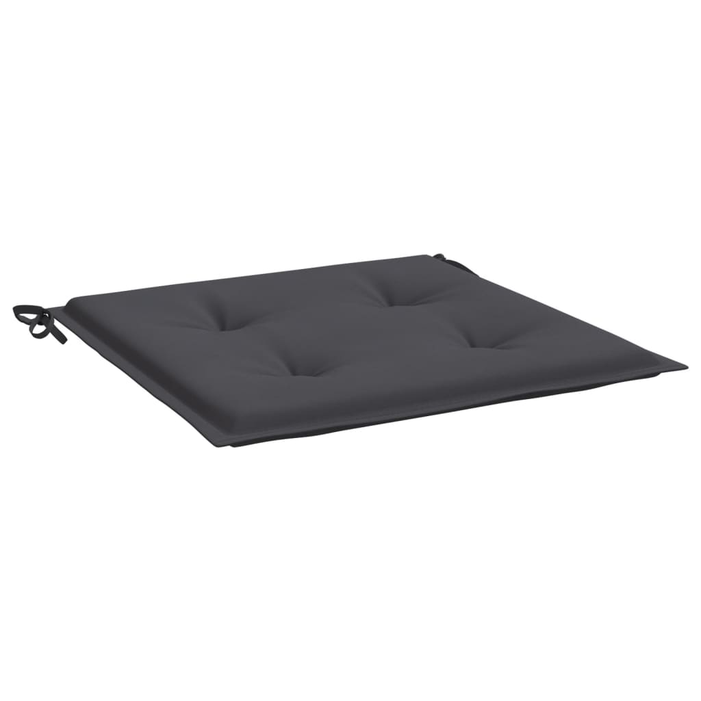 Tuinstoelkussens 4 st 40x40x3 cm oxford stof antracietkleurig - AllerleiShop