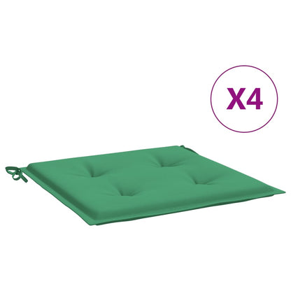 Tuinstoelkussens 4 st 40x40x3 cm oxford stof groen - AllerleiShop