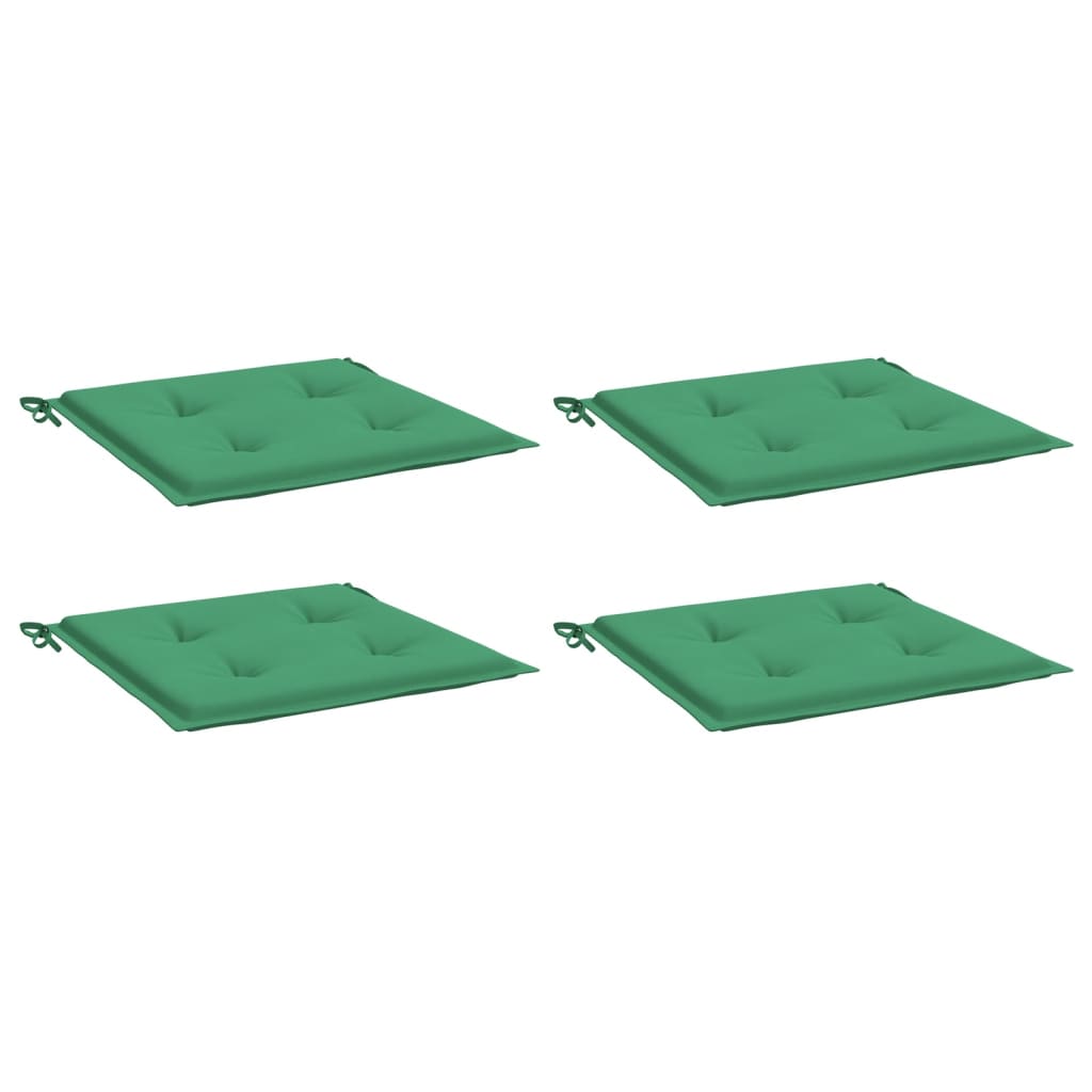 Tuinstoelkussens 4 st 40x40x3 cm oxford stof groen - AllerleiShop