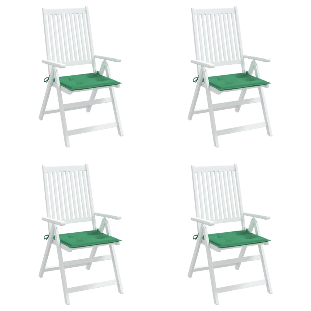 Tuinstoelkussens 4 st 40x40x3 cm oxford stof groen - AllerleiShop