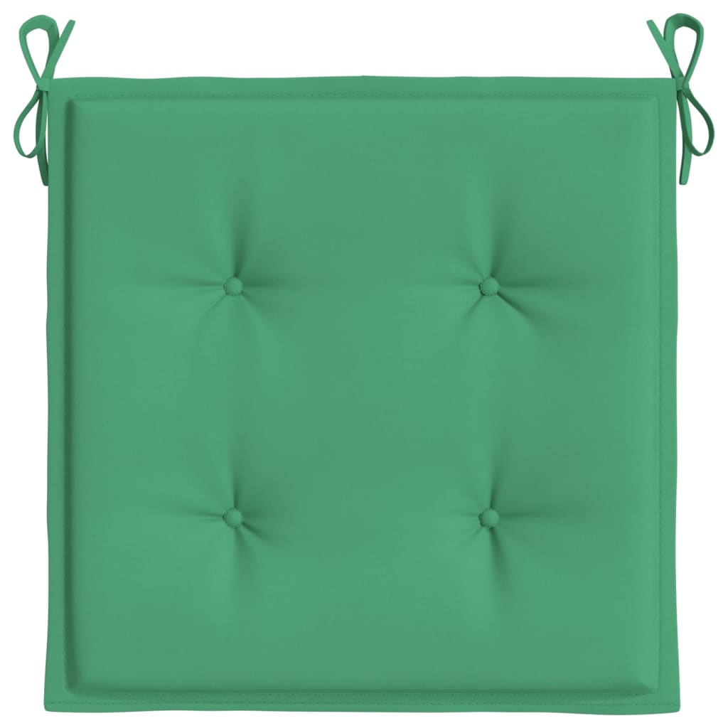 Tuinstoelkussens 4 st 40x40x3 cm oxford stof groen - AllerleiShop