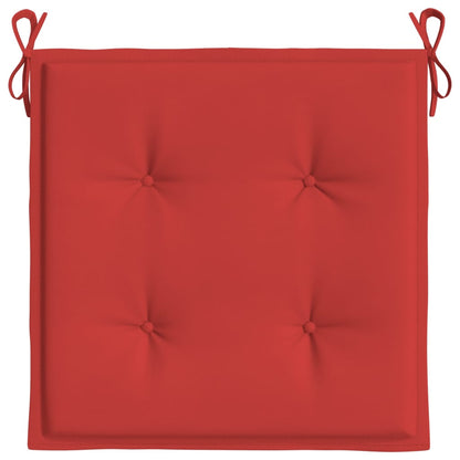 vidaXL Tuinstoelkussens 4 st 40x40x3 cm oxford stof rood - AllerleiShop