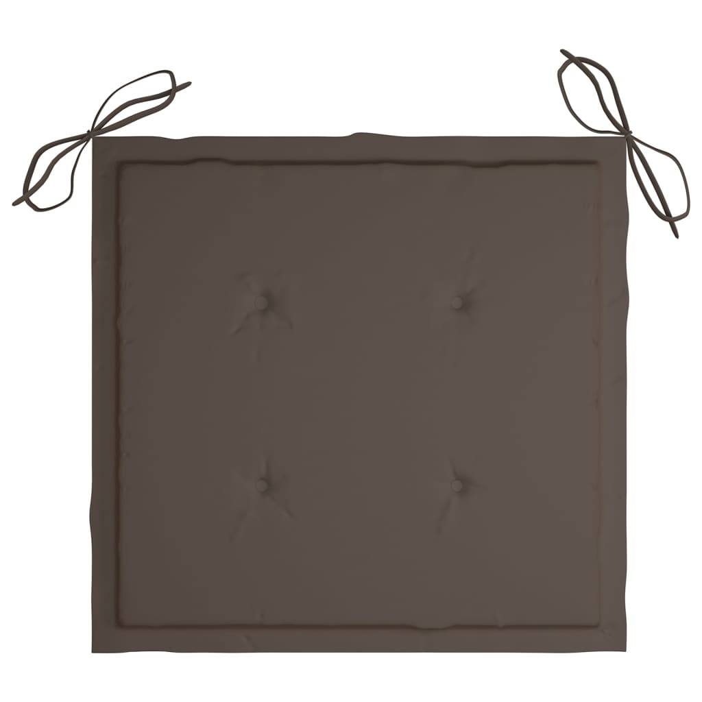 Tuinstoelkussens 4 st 40x40x3 cm oxford stof taupe - AllerleiShop