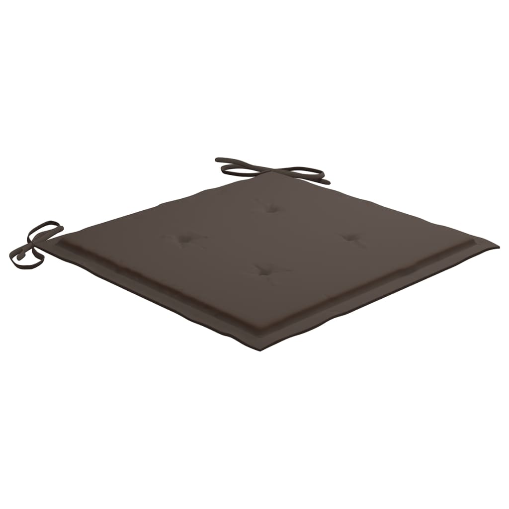 Tuinstoelkussens 4 st 40x40x3 cm oxford stof taupe - AllerleiShop