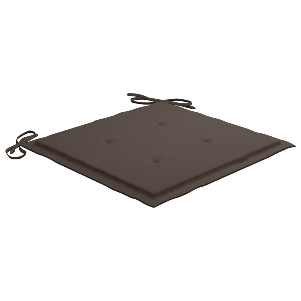 Tuinstoelkussens 4 st 40x40x3 cm oxford stof taupe - AllerleiShop