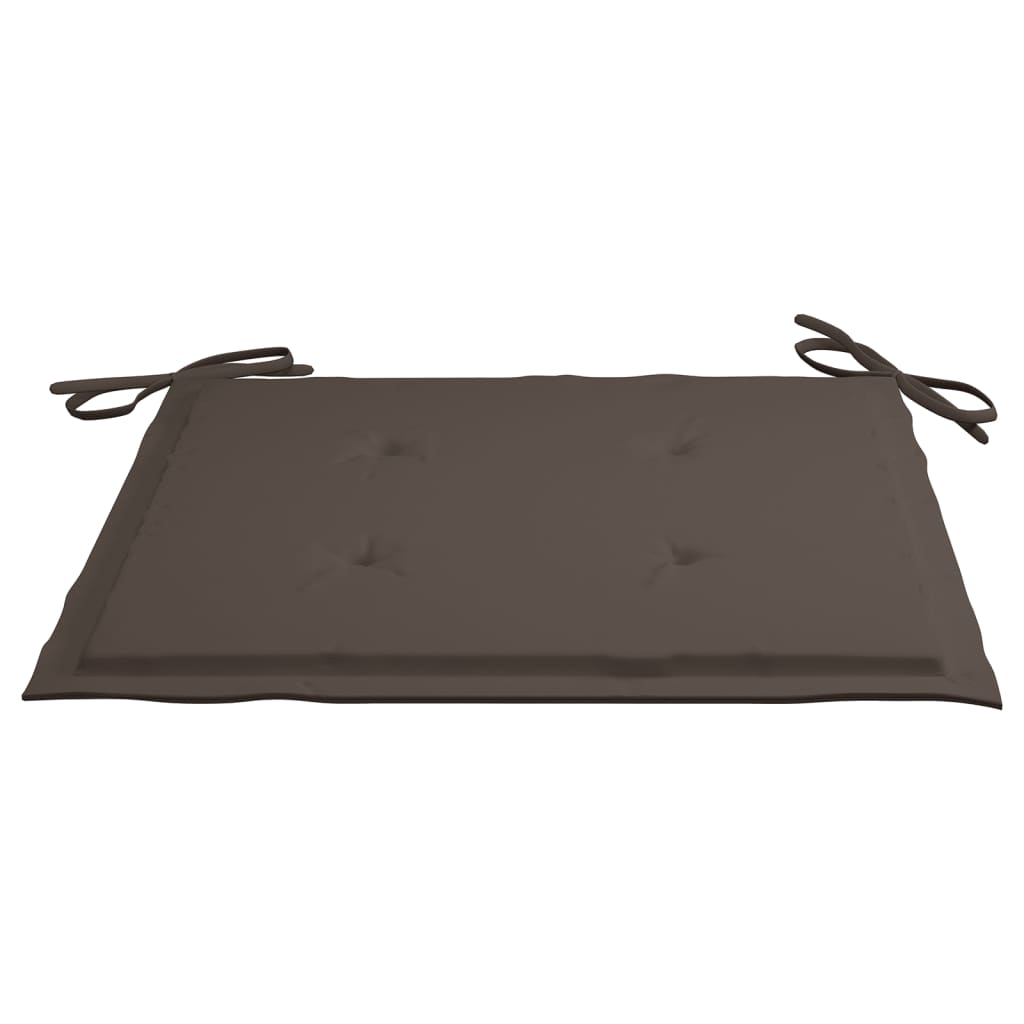 Tuinstoelkussens 4 st 40x40x3 cm oxford stof taupe - AllerleiShop