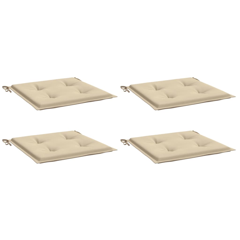 Tuinstoelkussens 4 st 40x40x3 cm oxford stof beige - AllerleiShop