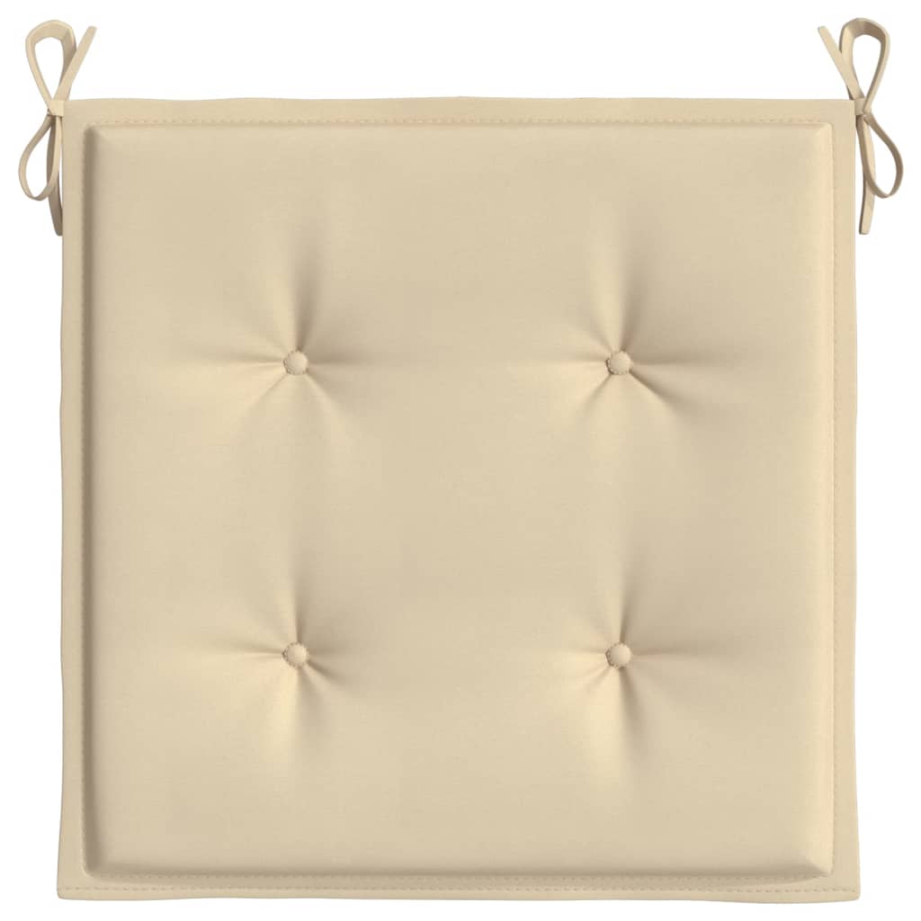 Tuinstoelkussens 4 st 40x40x3 cm oxford stof beige - AllerleiShop