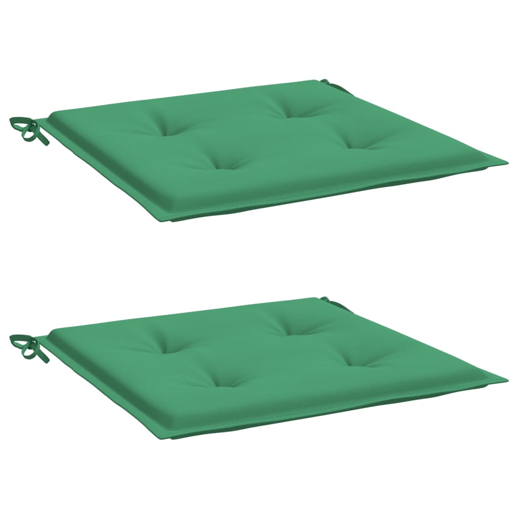 Tuinstoelkussens 2 st 50x50x3 cm oxford stof groen - AllerleiShop