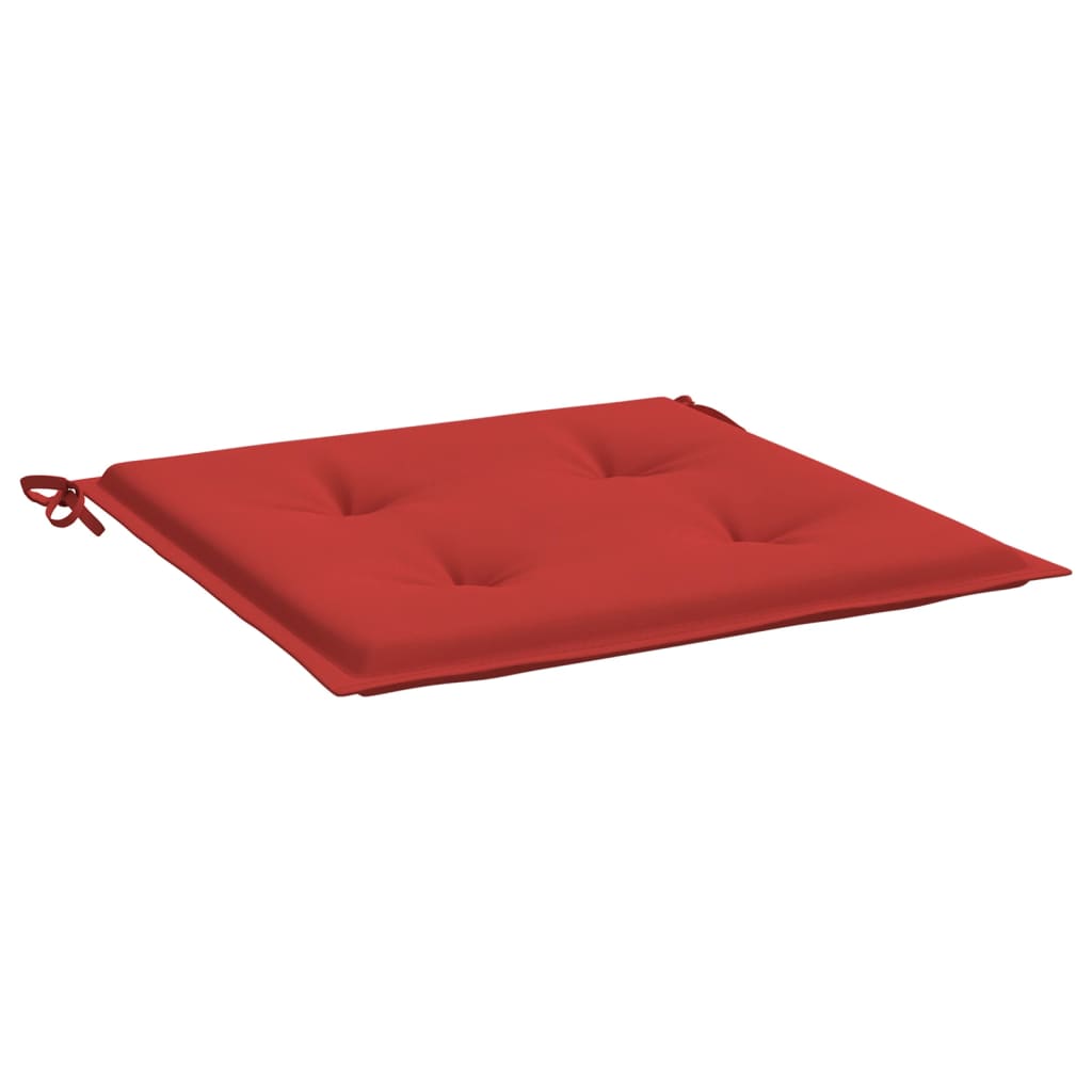 Tuinstoelkussens 2 st 50x50x3 cm stof rood - AllerleiShop