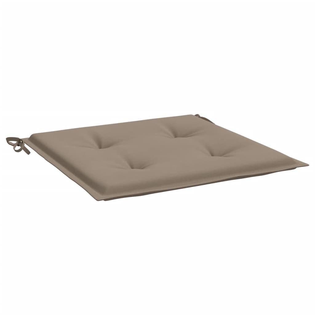 Tuinstoelkussens 2 st 50x50x3 cm stof taupe - AllerleiShop