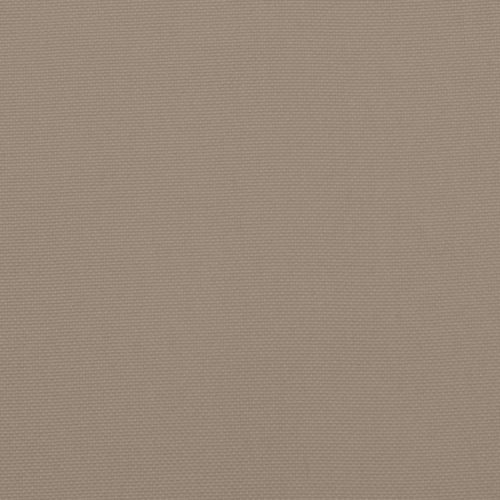 Tuinstoelkussens 2 st 50x50x3 cm stof taupe - AllerleiShop