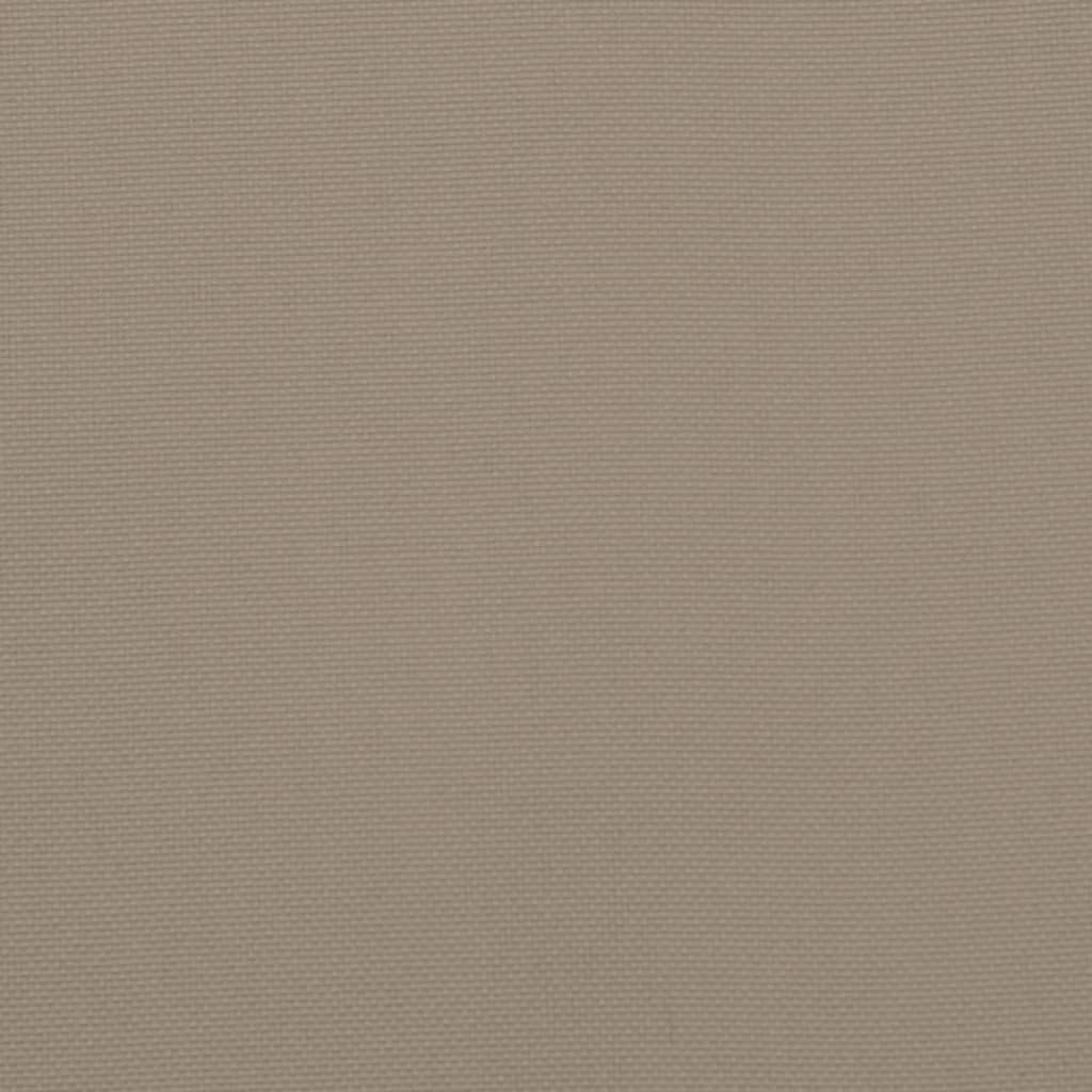 Tuinstoelkussens 2 st 50x50x3 cm stof taupe - AllerleiShop