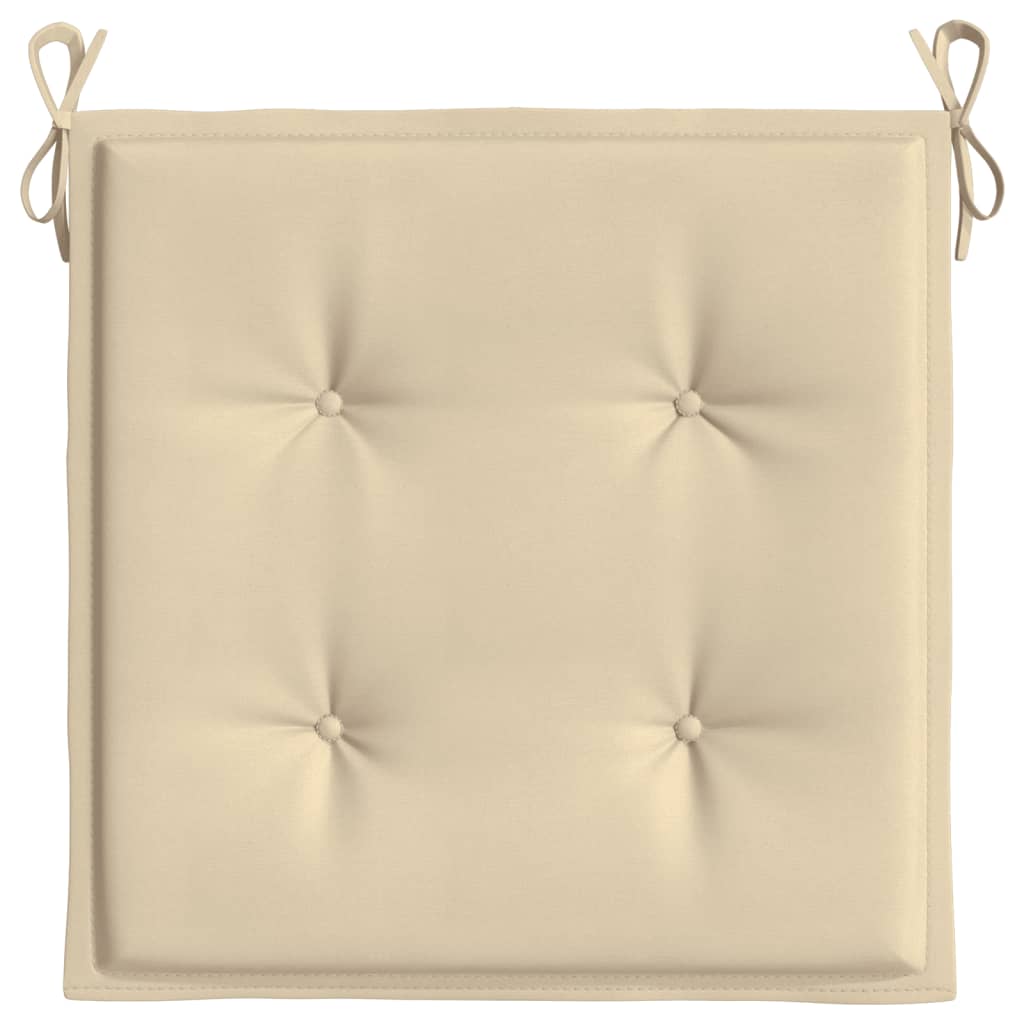 Tuinstoelkussens 2 st 50x50x3 cm oxford stof beige - AllerleiShop