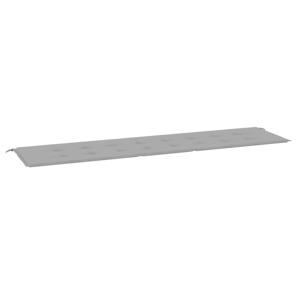 Tuinbankkussen 200x50x3 cm oxford stof grijs - AllerleiShop