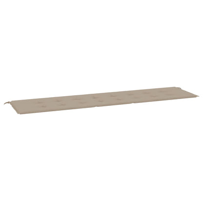 Tuinbankkussen 200x50x3 cm oxford stof taupe - AllerleiShop