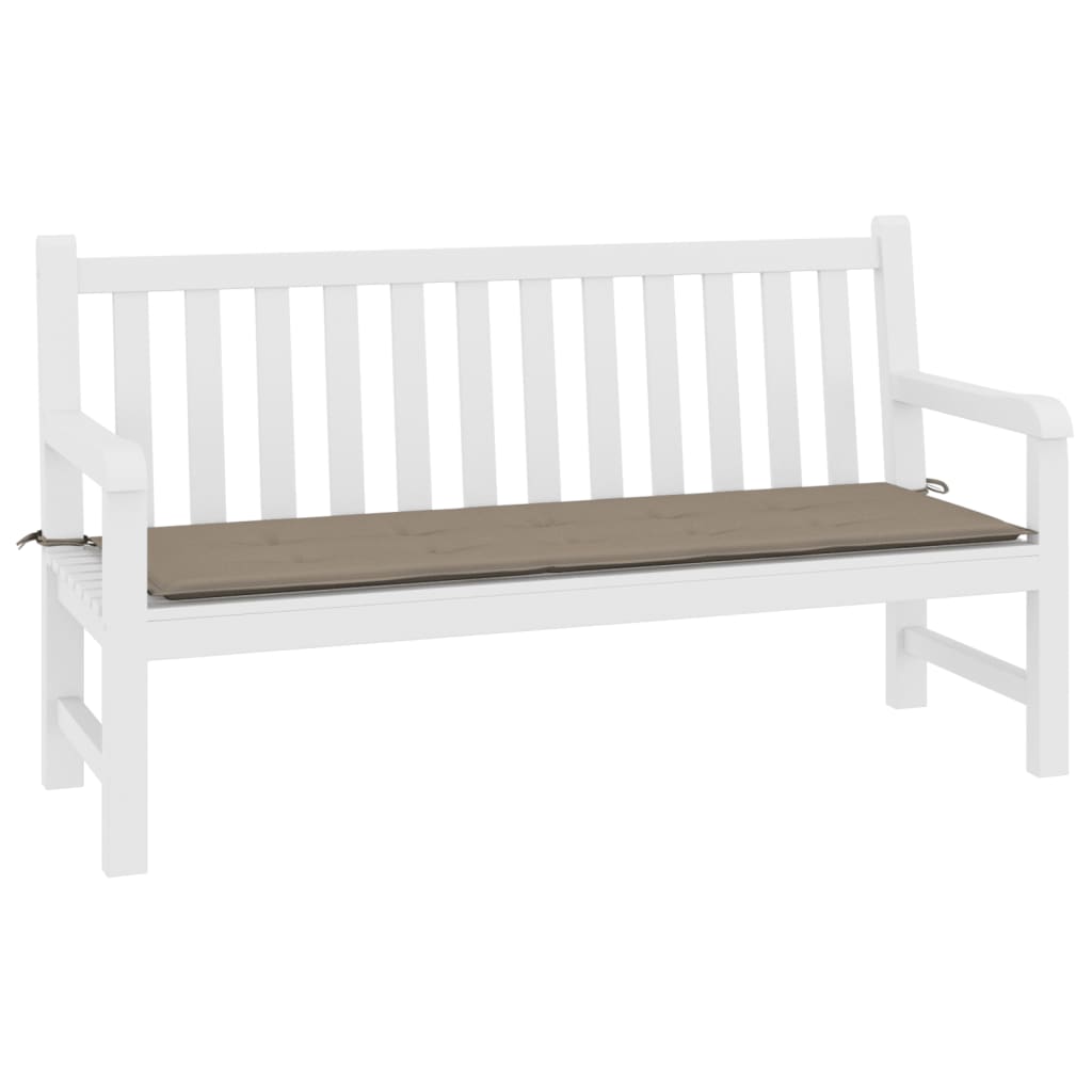 Tuinbankkussen 200x50x3 cm oxford stof taupe - AllerleiShop