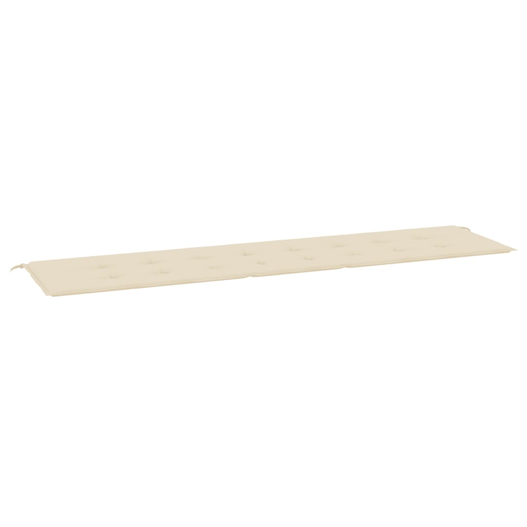 Tuinbankkussen 200x50x3 cm oxford stof beige - AllerleiShop