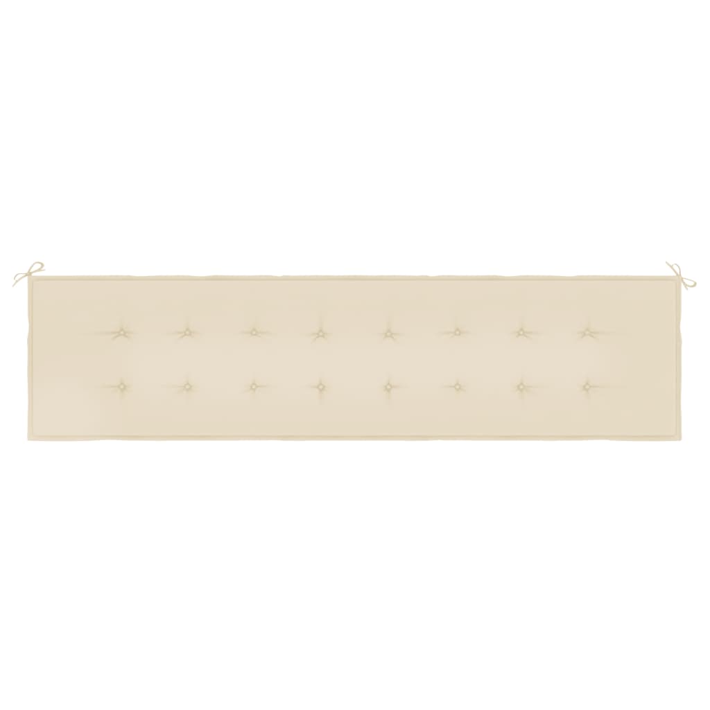 Tuinbankkussen 200x50x3 cm oxford stof beige - AllerleiShop