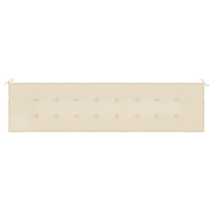 Tuinbankkussen 200x50x3 cm oxford stof beige - AllerleiShop