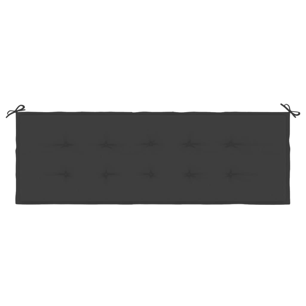 Tuinbankkussen 150x50x3 cm oxford stof zwart - AllerleiShop