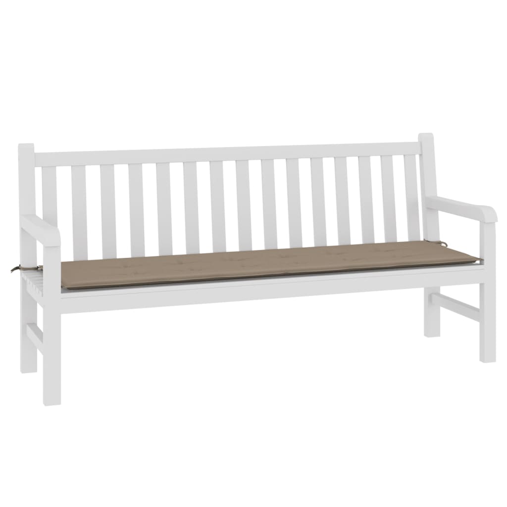 Tuinbankkussen 180x50x3 cm oxford stof taupe - AllerleiShop