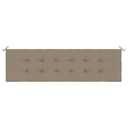 Tuinbankkussen 180x50x3 cm oxford stof taupe - AllerleiShop