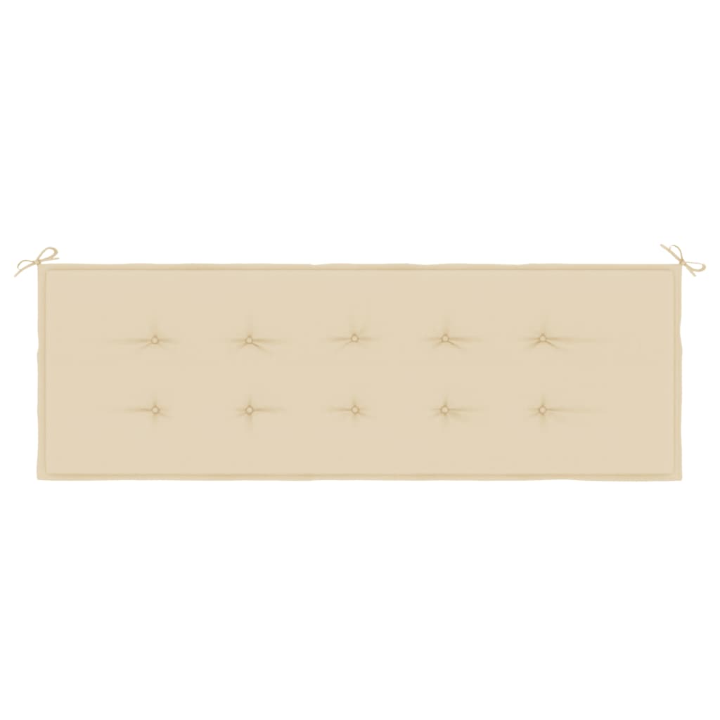 Tuinbankkussen 150x50x3 cm oxford stof beige - AllerleiShop