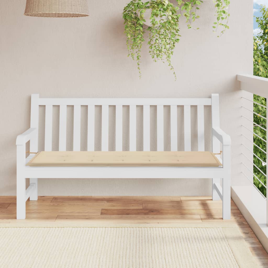 Tuinbankkussen 150x50x3 cm oxford stof beige - AllerleiShop