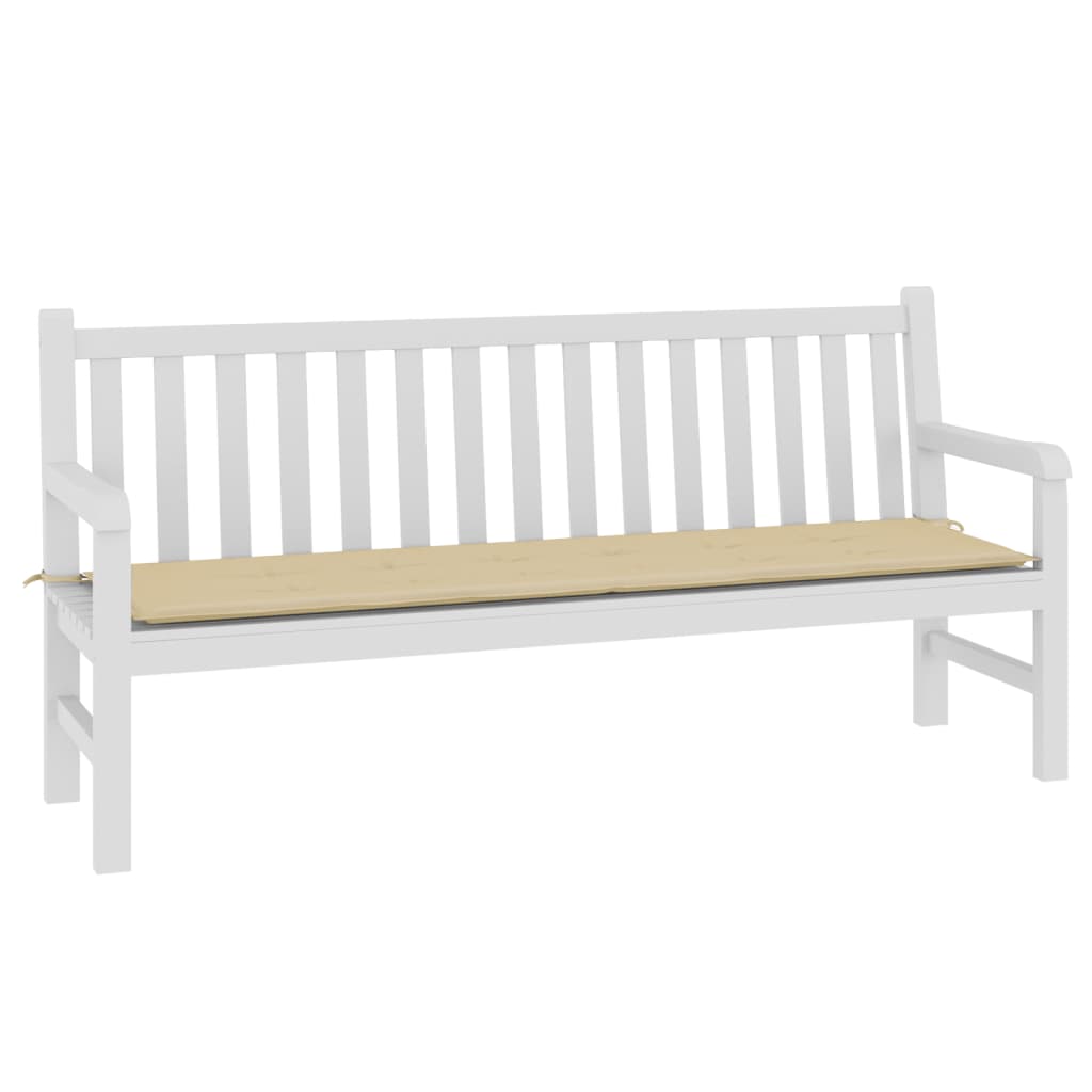 Tuinbankkussen 180x50x3 cm oxford stof beige - AllerleiShop