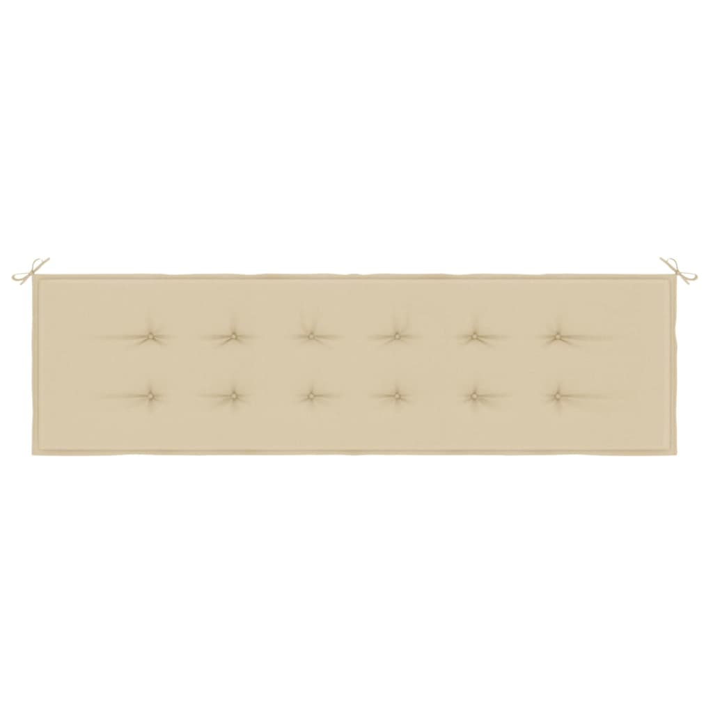 Tuinbankkussen 180x50x3 cm oxford stof beige - AllerleiShop