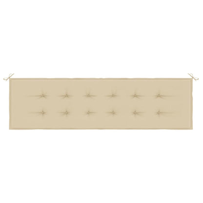 Tuinbankkussen 180x50x3 cm oxford stof beige - AllerleiShop