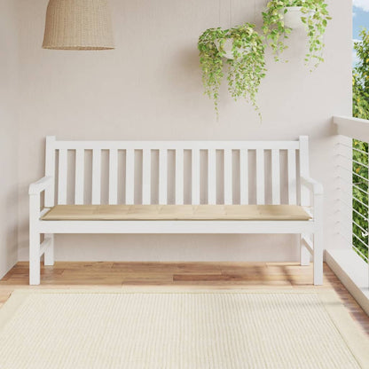 Tuinbankkussen 180x50x3 cm oxford stof beige - AllerleiShop