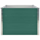 Plantenbak verhoogd 160x80x45 cm gegalvaniseerd staal groen