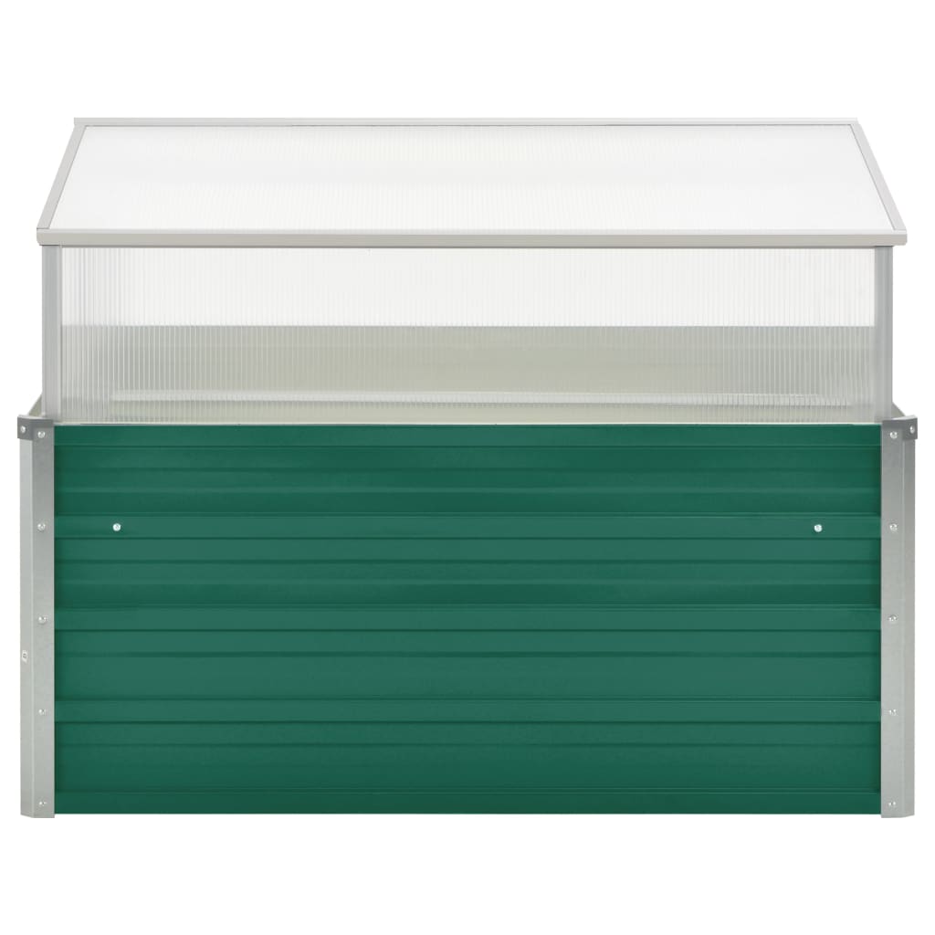 Tuinkas 100x100x77 cm gegalvaniseerd staal groen - AllerleiShop