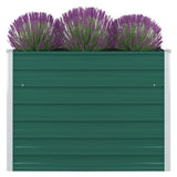 Plantenbak verhoogd 100x100x77 cm gegalvaniseerd staal groen - AllerleiShop