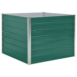 Plantenbak verhoogd 100x100x77 cm gegalvaniseerd staal groen - AllerleiShop