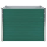 Plantenbak verhoogd 100x100x77 cm gegalvaniseerd staal groen - AllerleiShop