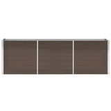 Plantenbak verhoogd 240x40x77 cm gegalvaniseerd staal bruin