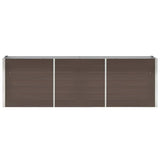 Plantenbak verhoogd 240x40x77 cm gegalvaniseerd staal bruin