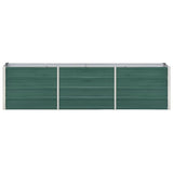 Plantenbak verhoogd 240x40x45 cm gegalvaniseerd staal groen