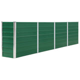 Plantenbak verhoogd 320x40x77 cm gegalvaniseerd staal groen