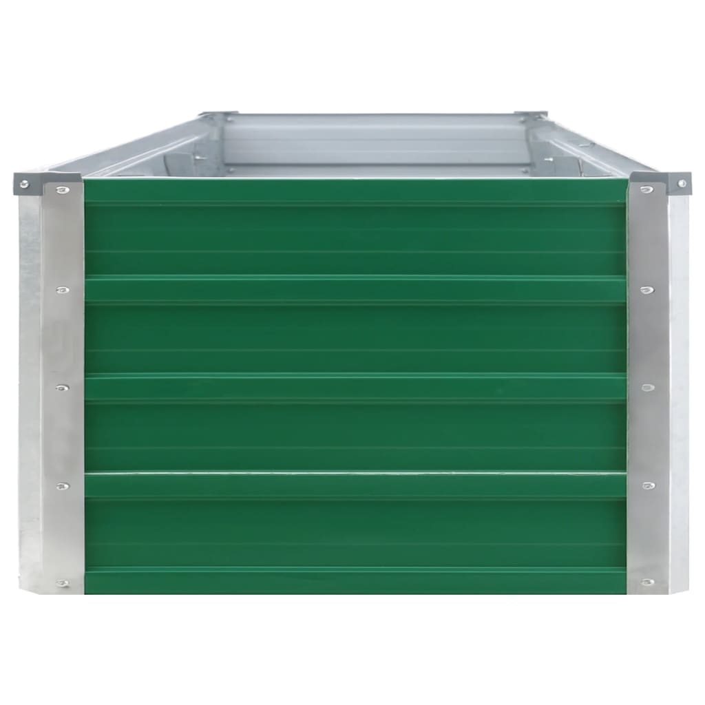 Plantenbak verhoogd 320x40x45 cm gegalvaniseerd staal groen - AllerleiShop